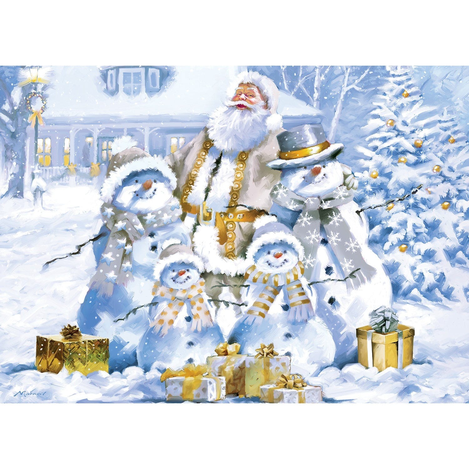 Master Pieces Holiday Glitter & Gold - Schimmernde Schneemänner 1000 Teile Puzzle Master-Pieces-72438 Master Pieces Holiday Glitter & Gold - Schimmernde Schneemänner 1000 Teile Puzzle Master-Pieces-72438 von Master Pieces