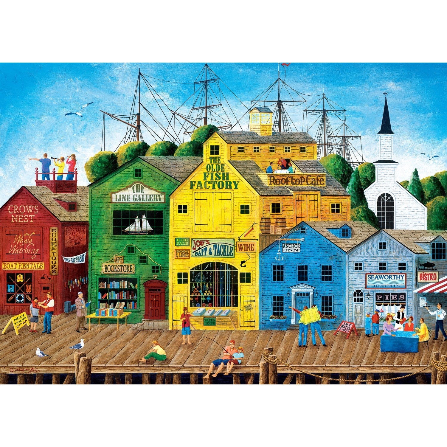 Master Pieces Hometown Gallery - Crows Nest Harbor 1000 Teile Puzzle Master-Pieces-71625 Master Pieces Hometown Gallery - Crows Nest Harbor 1000 Teile Puzzle Master-Pieces-71625 von Master Pieces