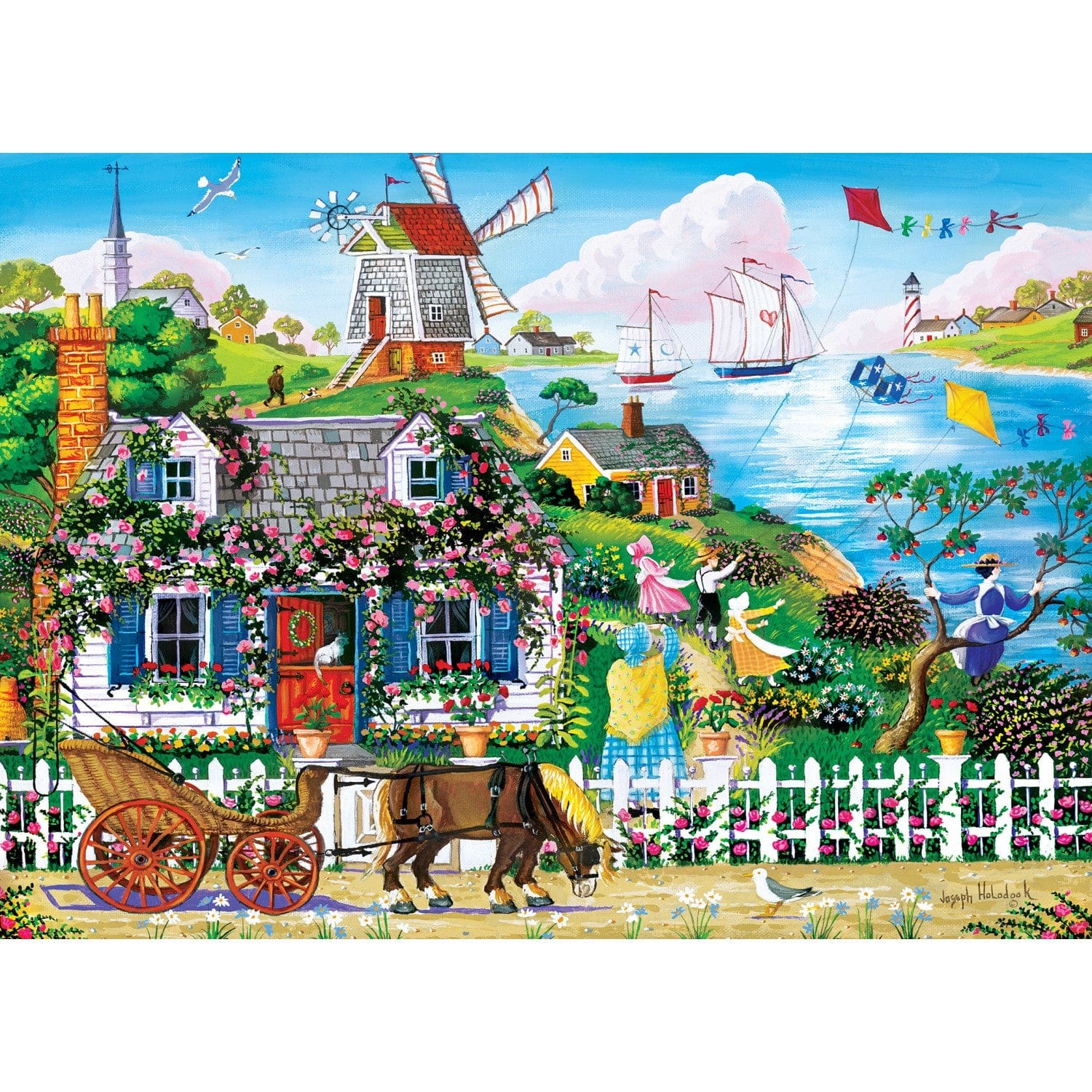 Master Pieces Hometown Gallery - Rambling Rose Cottage 1000 Teile Puzzle Master-Pieces-72124 Master Pieces Hometown Gallery - Rambling Rose Cottage 1000 Teile Puzzle Master-Pieces-72124 von Master Pieces