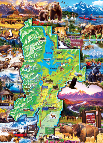 Master Pieces Nationalparks - Grand-Teton-Nationalpark 1000 Teile Puzzle Master-Pieces-72147 von Master Pieces