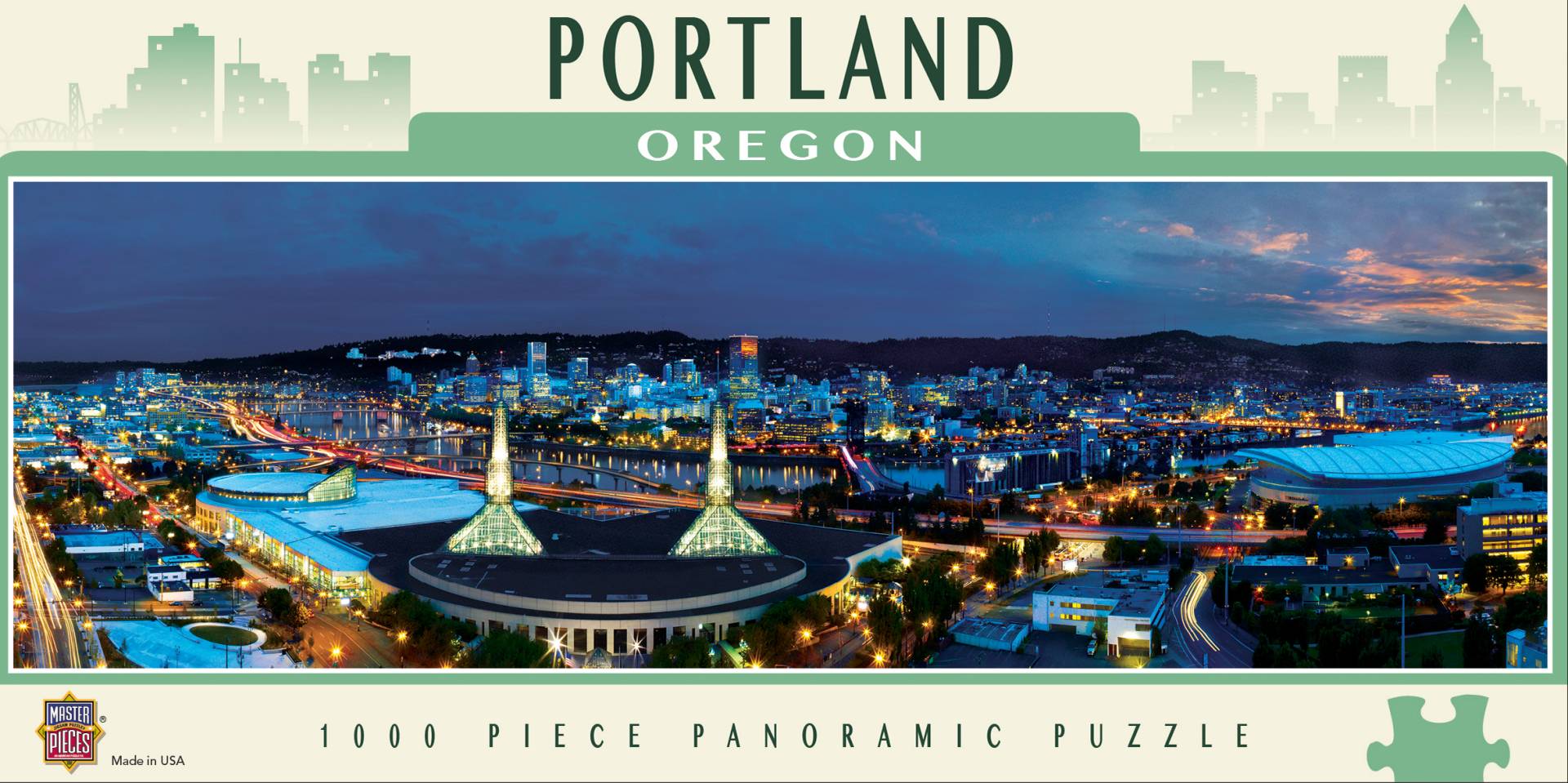 Master Pieces Portland, Oregon 1000 Teile Puzzle Master-Pieces-71590 von Master Pieces