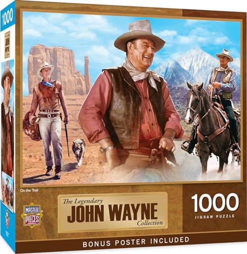 Master Pieces Puzzle 1000 Teile - John Wayne - On The Trail von Master Pieces