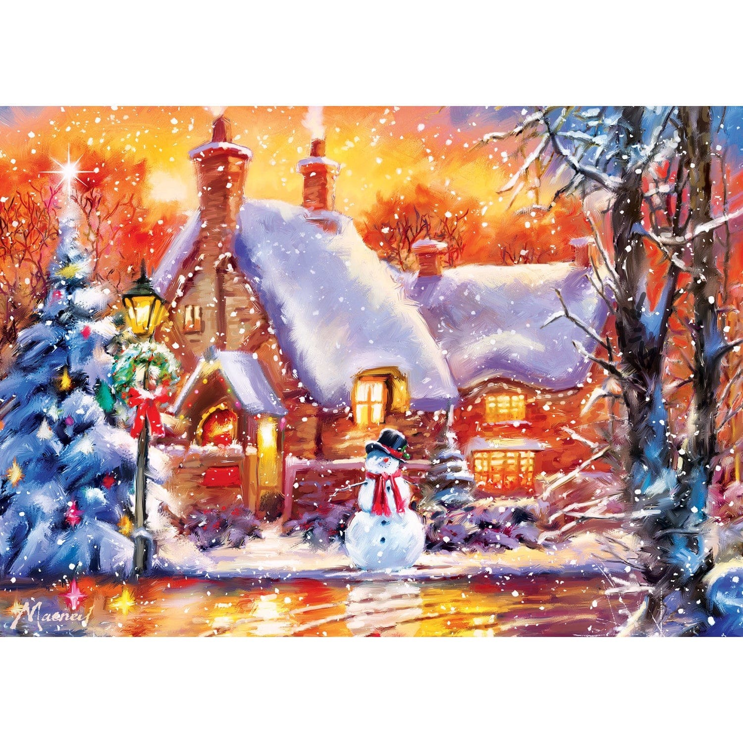 Master Pieces Sparkle & Shine - Snowman Cottage - Glitzer Puzzle 500 Teile Puzzle Master-Pieces-32015 Master Pieces Sparkle & Shine - Snowman Cottage - Glitzer Puzzle 500 Teile Puzzle Master-Pieces-32015 von Master Pieces