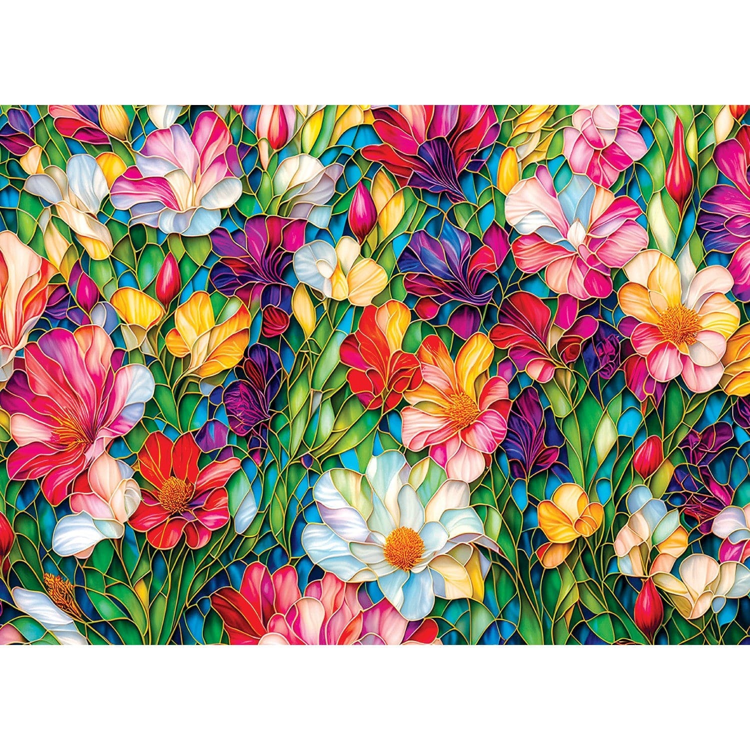 Master Pieces Stained Glass - Blühende Blumen 1000 Teile Puzzle Master-Pieces-72501 Master Pieces Stained Glass - Blühende Blumen 1000 Teile Puzzle Master-Pieces-72501 von Master Pieces