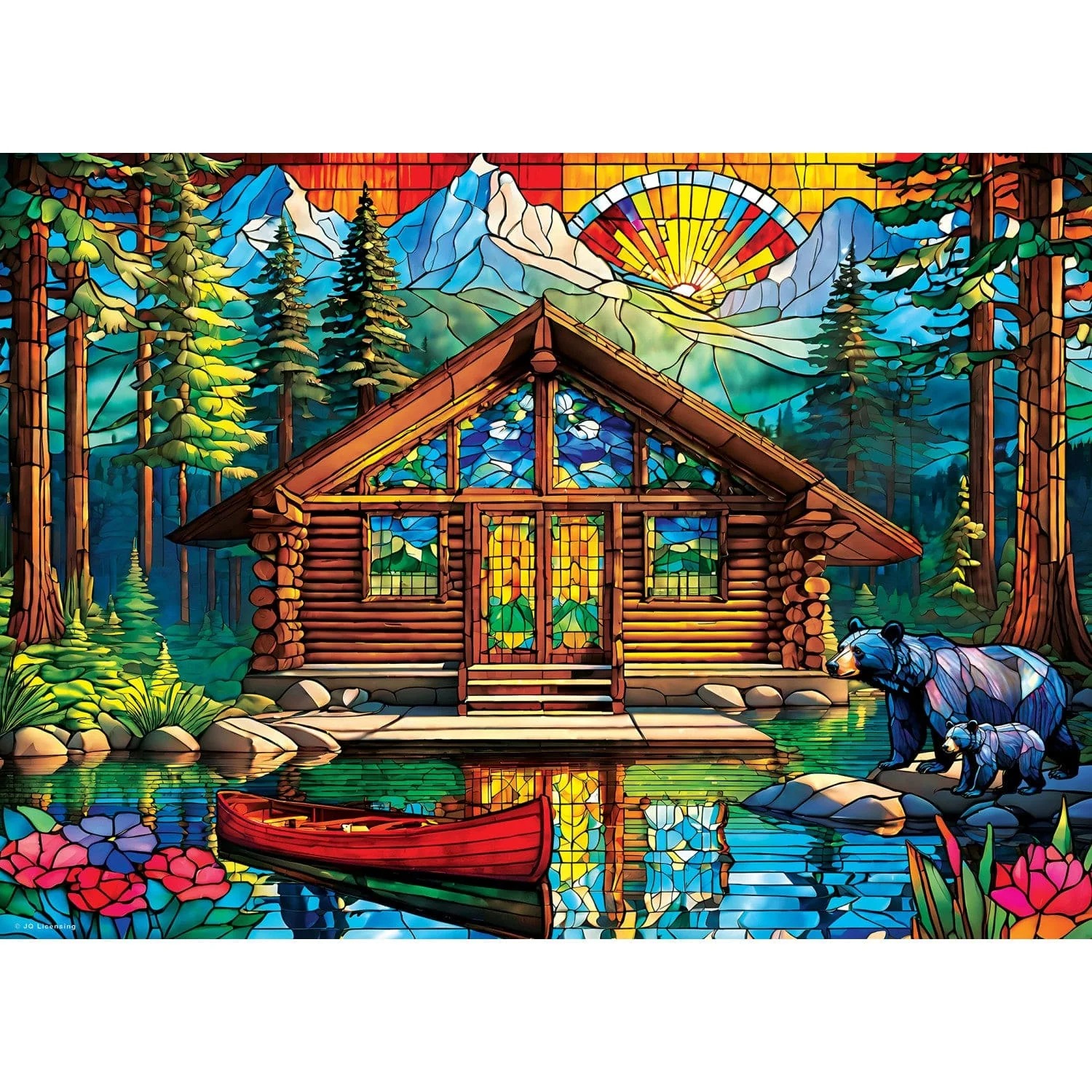 Master Pieces Stained Glass - Einsames Cottage 1000 Teile Puzzle Master-Pieces-72503 Master Pieces Stained Glass - Einsames Cottage 1000 Teile Puzzle Master-Pieces-72503 von Master Pieces