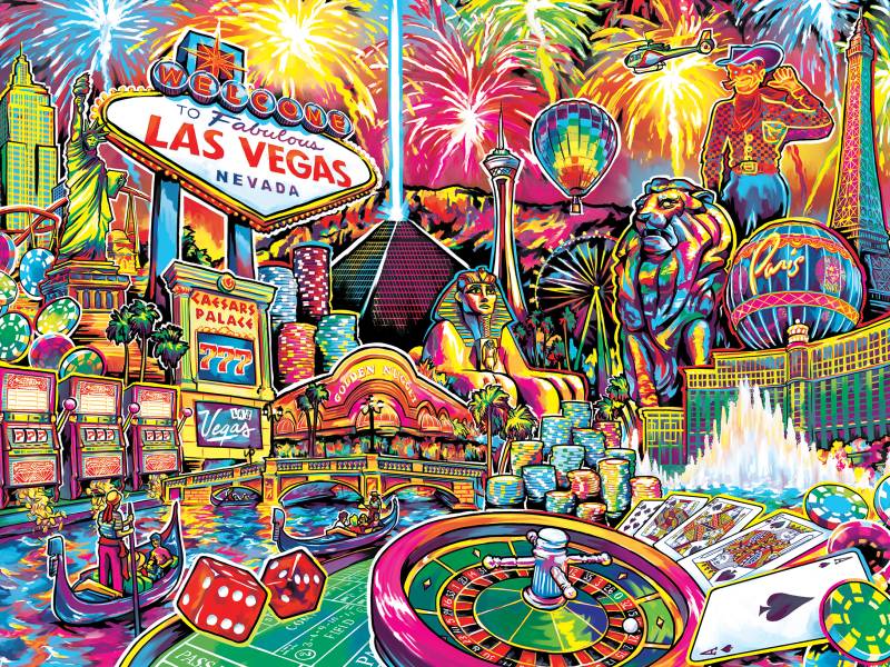 Master Pieces Travel Collages - Las Vegas 550 Teile Puzzle Master-Pieces-32025 von Master Pieces