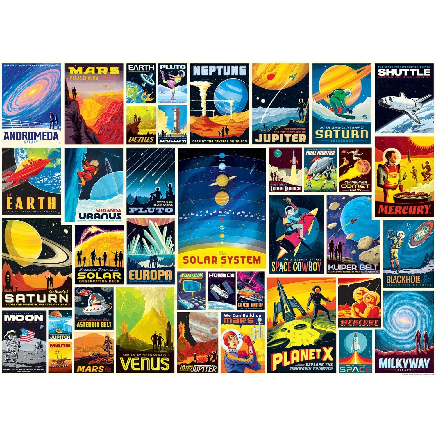 Master Pieces Vintage Poster - Raumfahrt 1000 Teile Puzzle Master-Pieces-72417 Master Pieces Vintage Poster - Raumfahrt 1000 Teile Puzzle Master-Pieces-72417 von Master Pieces