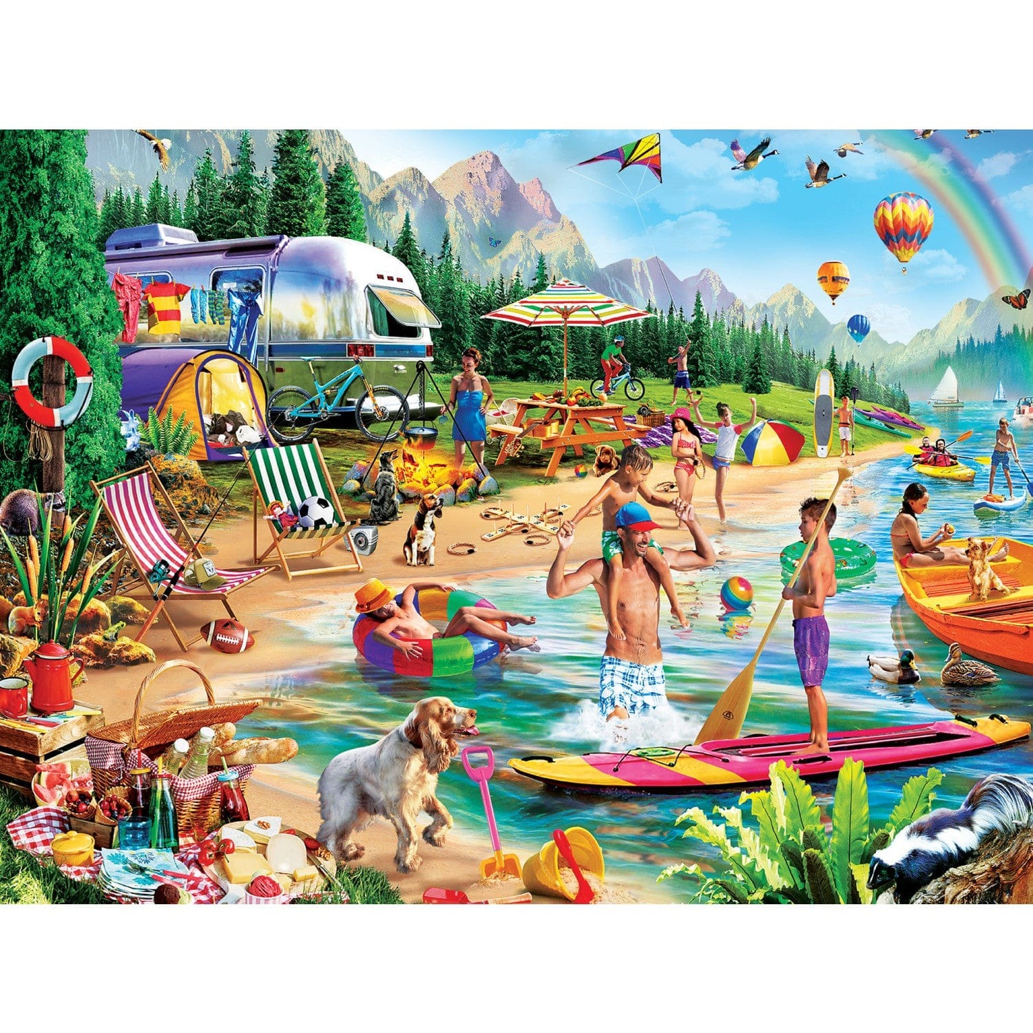 Master Pieces XXL Teile - Campside - Tag Am See - EZ Grip 300 Teile Puzzle Master-Pieces-31999 Master Pieces XXL Teile - Campside - Tag Am See - EZ Grip 300 Teile Puzzle Master-Pieces-31999 von Master Pieces