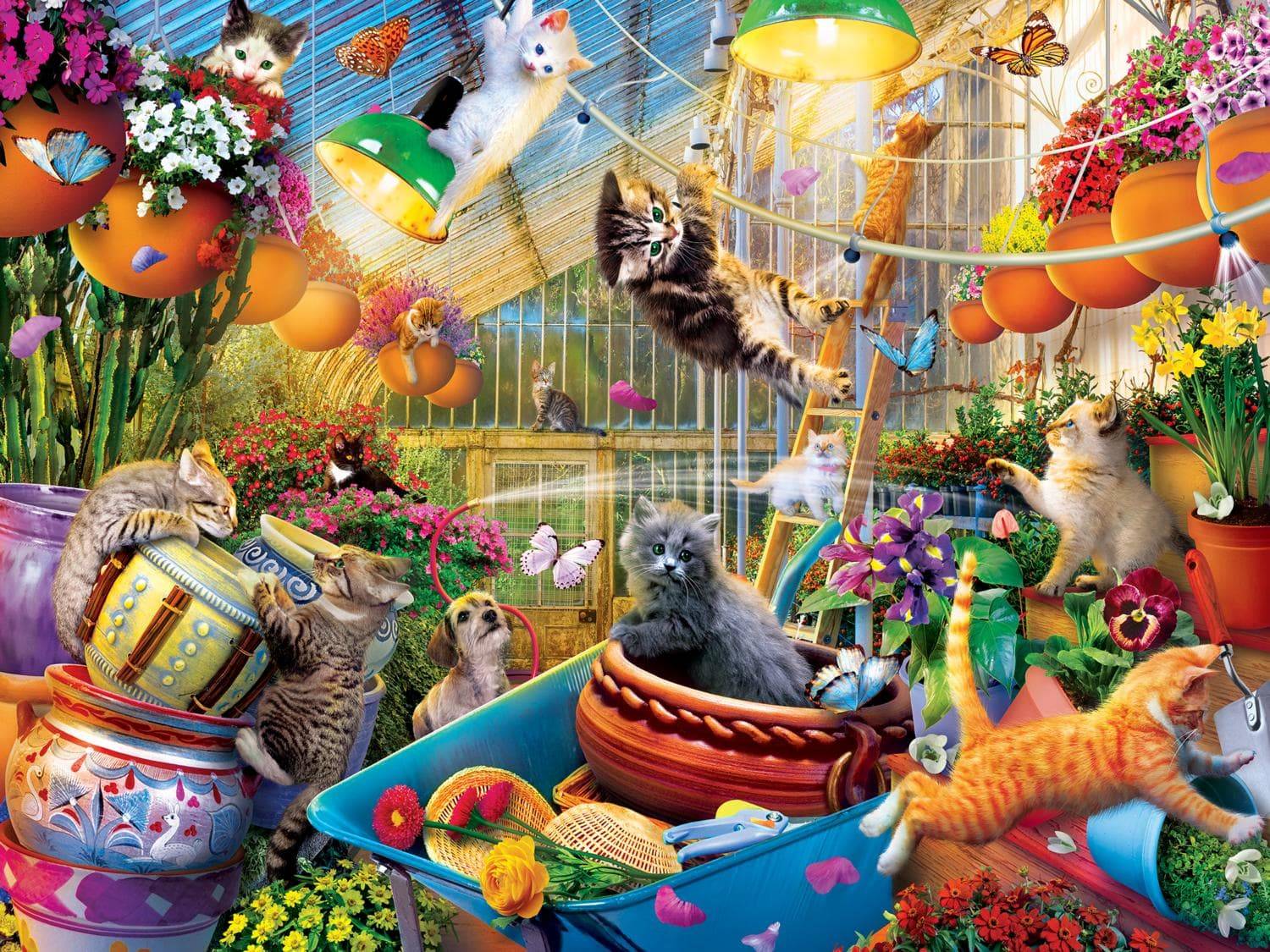 Master Pieces XXL Teile - Glow in the Dark - Im Gewächshaus geht's rund - EZ Grip 300 Teile Puzzle Master-Pieces-32534 Master Pieces XXL Teile - Glow in the Dark - Im Gewächshaus geht's rund - EZ Grip 300 Teile Puzzle Master-Pieces-32534 von Master Pieces