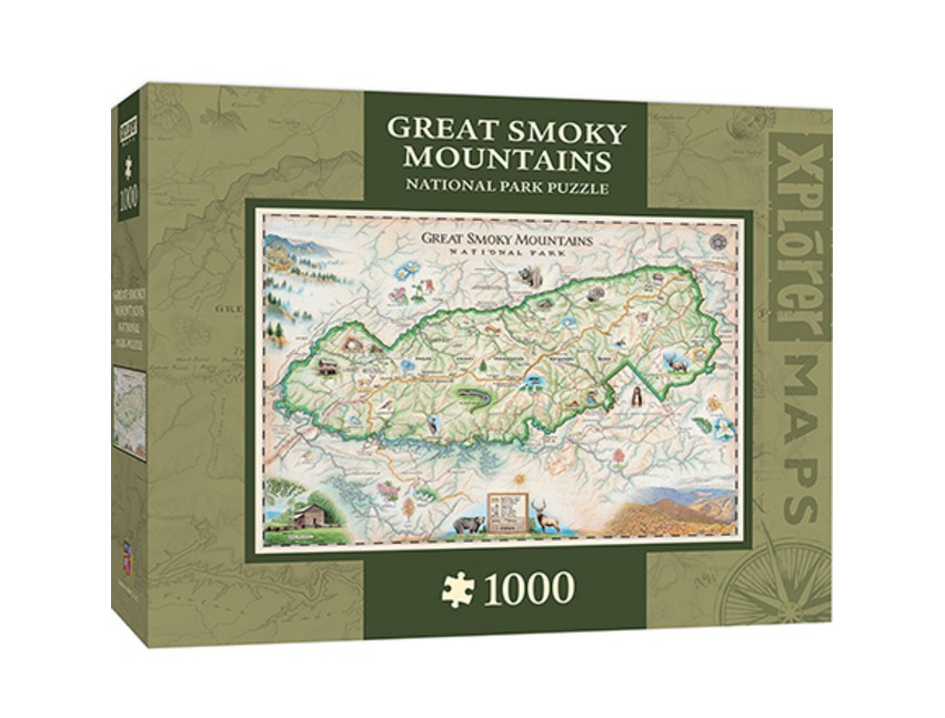 Master Pieces Xplorer Maps - Great Smoky Mountains 1000 Teile Puzzle Master-Pieces-71703 von Master Pieces