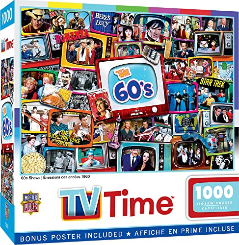 MasterPieces TV Time Puzzles Collection – 60er Jahre Shows 1000 Teile Puzzle von MasterPieces