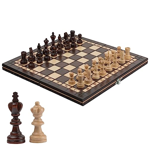 Turnierschach Set NO. 3 | Master Of Chess | Schachspiel Holz Hochwertig 35 cm | Klassisches Staunton Chess Set und Edles Schachbrett mit Figuren für Erwachsene und für Kinder von Master of Chess