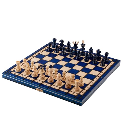 Luxury ROYAL LUX Exclusive Wooden Chess Set 65 X 65cm Hand 