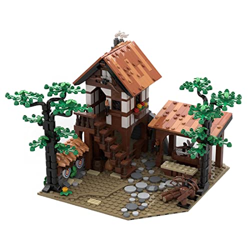 MasterBrickPlay Architektur Bausteine Bausatz, 922 Klemmbausteine Haus Bauset, MOC-134494 Modular Haus Modellbausatz, Modular Building Konstruktionsspielzeug Geschenk für Erwachsene von MasterBrickPlay