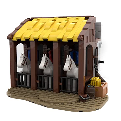 MasterBrickPlay Modular Haus Bausteine Modell, 289 Klemmbausteine Architektur Modellbausatz, MOC-78380 Modular Buildings Bausatz Konstruktionsspielzeug für Erwachsene von MasterBrickPlay