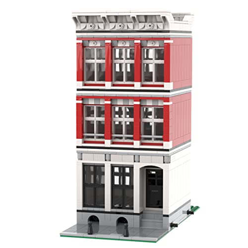 MasterBrickPlay Modular Haus Bausteine Modell, 824 Klemmbausteine Haus Modellbausatz, MOC Architektur Modular Buildings Bausatz Konstruktionsspielzeug für Erwachsene von MasterBrickPlay