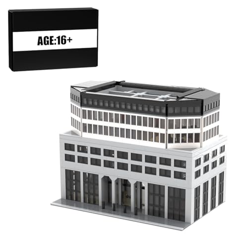 MasterBrickPlay Modular Haus Modellbausatz, 3662 Teile Straßenansicht Haus Klemmbausteine Architektur Bausatz, MOC Modular Building Konstruktions für Erwachsene von MasterBrickPlay