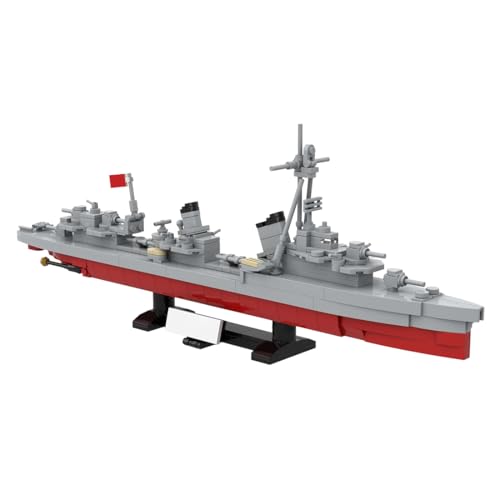 MasterBrickPlay Technik Militär Schiff Bausatz, Maßstab 1/300 Militärmarine Bausteine, 631 Teile Technik Kriegsschiffe Klemmbausteine Konstruktionsspielzeug Geschenk von MasterBrickPlay