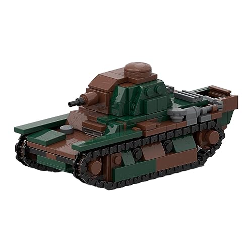 MasterBrickPlay Technik Panzer Bausatz, MOC-127245 R40 Militärische Panzer Bausteine, 326 Teile Klemmbausteine Konstruktionsspielzeug Geschenk für Erwachsene von MasterBrickPlay