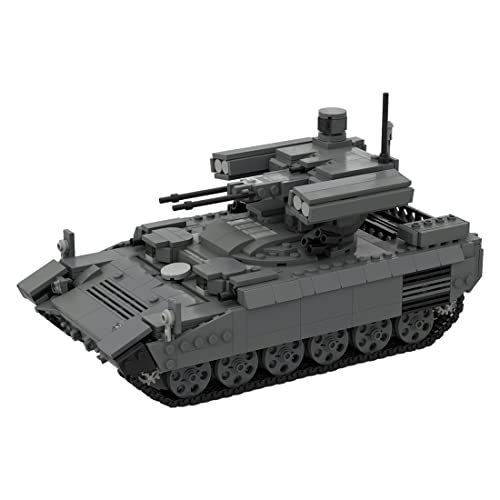 MasterBrickPlay Technik Panzer Bausatz, MOC-89749 Militär Thema MOC Militärische Panzer Bausteine, 1303 Teile Klemmbausteine Konstruktionsspielzeug Geschenk für Erwachsene von MasterBrickPlay