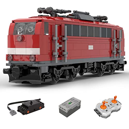 MasterBrickPlay Technik Zug Bausteine, 630 Teile Lokomotive Set Modell Bauspielzeug, Technik City Güterzug Bausatz, Zug Eisenbahn Geschenk für Erwachsene und Jungen MOC-66424 von MasterBrickPlay