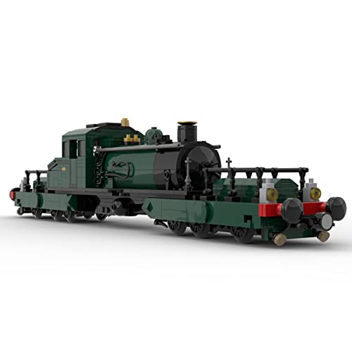 MasterBrickPlay Technik Zug Bausteine, 856 Teile 1/45 LTM-5-1 Lokomotive Set Modell Bauspielzeug, Technik City Güterzug Bausatz, Zug Eisenbahn Geschenk für Erwachsene von MasterBrickPlay