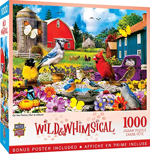 Baby Fanatics 72221: Wild & Whimsical – On The Fence 1000 Teile Puzzle von MasterPieces