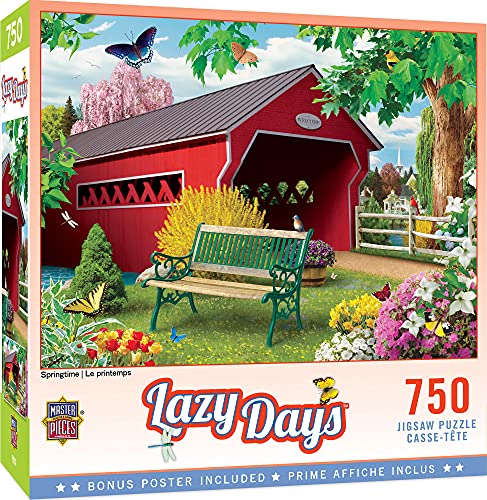 Master Pieces Puzzle 750 Teile - Lazy Days - Springtime von MasterPieces