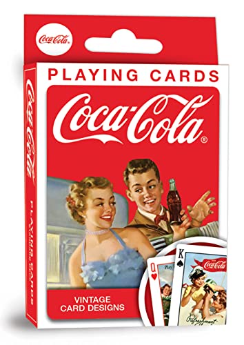 MasterPieces Family Games – Coca-Cola Vintage Ads Spielkarten – Offiziell lizenziertes Spielkartendeck für Erwachsene, Kinder und Familie von MasterPieces