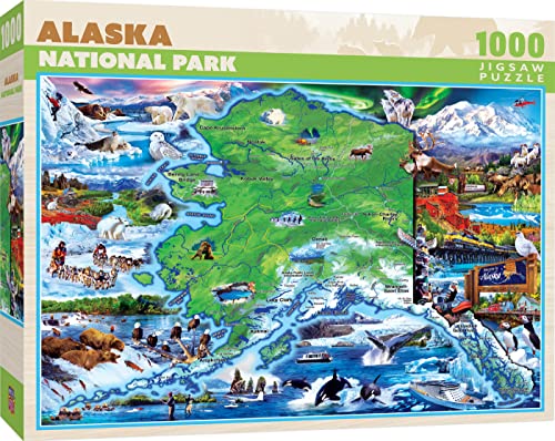 MasterPieces Puzzle mit 1000 Teilen für Erwachsene, Familie oder Jugendliche – Alaska-Nationalpark – 48,9 x 67,9 cm von MasterPieces