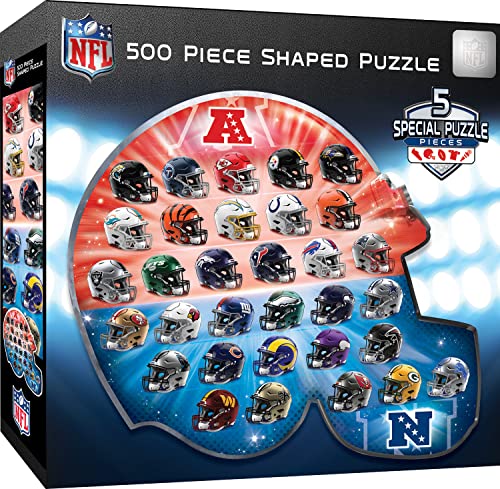 MasterPieces Sport-Puzzle für Erwachsene, NFL-Helm-Form, 63,5 x 55,9 cm, 500 Teile MasterPieces Sport-Puzzle für Erwachsene, NFL-Helm-Form, 63,5 x 55,9 cm, 500 Teile von MasterPieces