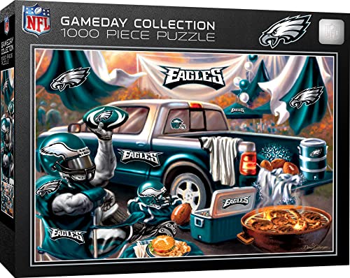 Masterpieces 1000-teiliges Puzzle für Erwachsene – NFL Philadelphia Eagles Gameday – 48,9 x 67,9 cm von MasterPieces