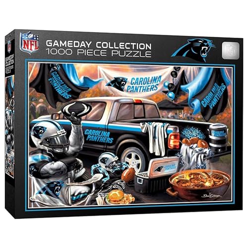 Masterpieces Puzzle mit 1000 Teilen für Erwachsene, NFL Carolina Panthers Gameday, 48,9 x 67,9 cm von MasterPieces