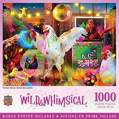 Wild & Whimsical – Chicken Dance Puzzle, 1000 Teile von MasterPieces