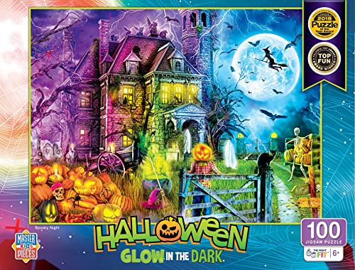 Halloween - Glow in The Dark - Spooky Night 100 Stück Puzzle von Masterpiece Records