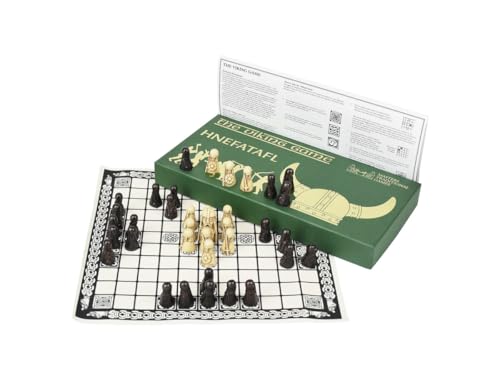 Hnefatafl Board Game - Viking Chess Set, The Masters Edition with Cloth Board and Detailed Resin Pieces von Masters Traditional Games