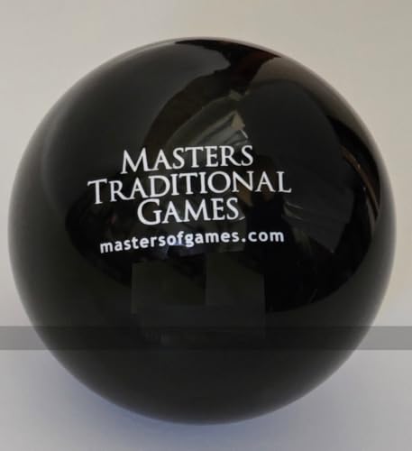 Masters Traditional Games 12 Black phenolic Resin Skittle Balls - 5 inch von Masters Traditional Games