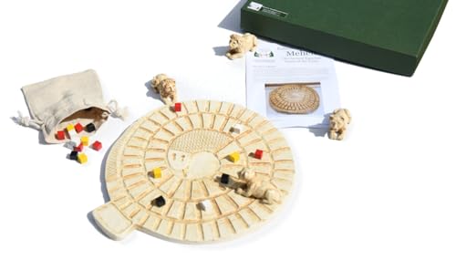 Replica Mehen Game - Ancient Egyptian Game of The Serpent - Replica of The Oldest Board Game in World - Board Game for 2-4 Players von Masters Traditional Games