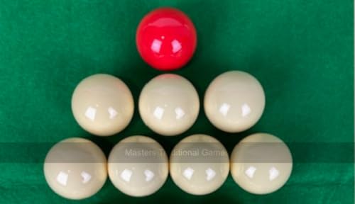 Masters Traditional Games Set Small Bar Billiards Balls (1 and 1/2 inch - 7 White, 1 red) von Masters Traditional Games