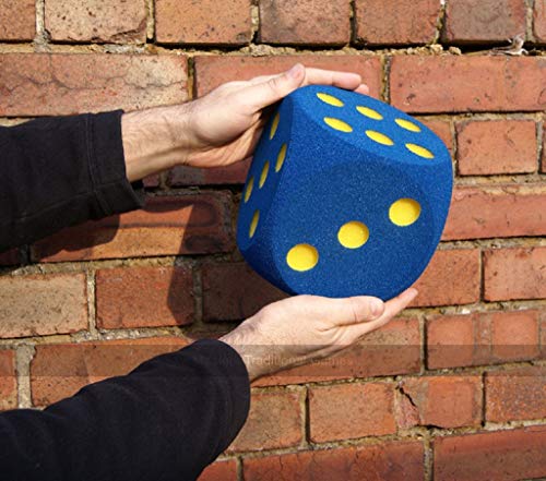 Volley Pair of Giant Foam Dice - 16cm Blue von Masters Traditional Games