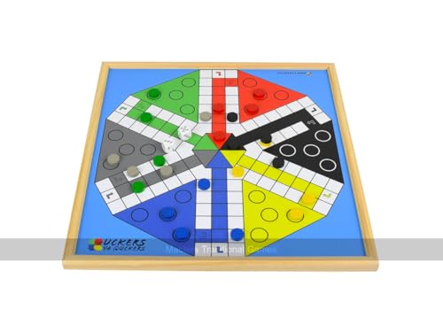 Wooden Uckers Game - Six Player Standard Edition von Masters Traditional Games