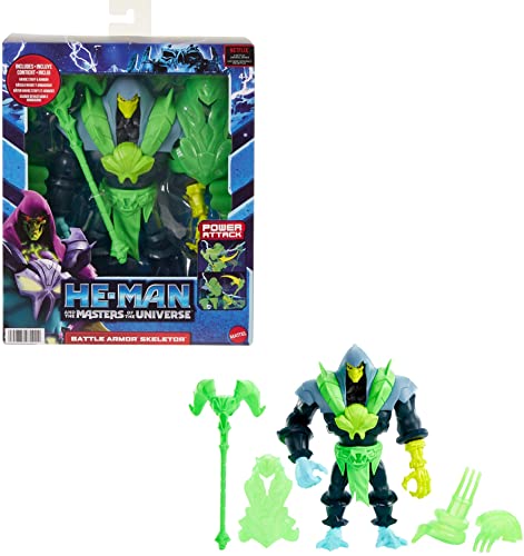 He-Man and The Masters of the Universe Deluxe Skeletor Large Action Figure with Power Attack Move & 4 Accessories Inspired by MOTU Netflix Animated Series, 8.5-in Collectible Toys von Masters of the Universe