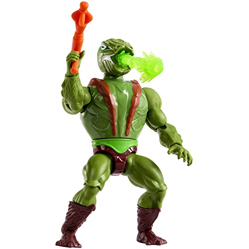 MASTERS OF THE UNIVERSE ORIGINS Kobra Khan Actionfigur - 16 bewegliche Gelenke, Retro-Verpackung und Mini-Comic-Heft, für Fans ab 6 Jahren und erwachsene Sammler, HKM65 von Masters of the Universe