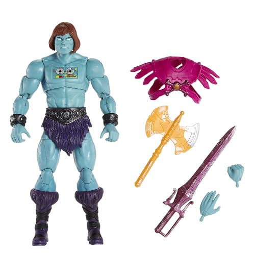 MASTERS OF THE UNIVERSE Revelation to New Eternia - Skeletor 18 cm, 30 bewegliche Gelenke, Waffen und austauschbaren Köpfen, für Kinder ab 6 Jahren, HLB50 von Masters of the Universe