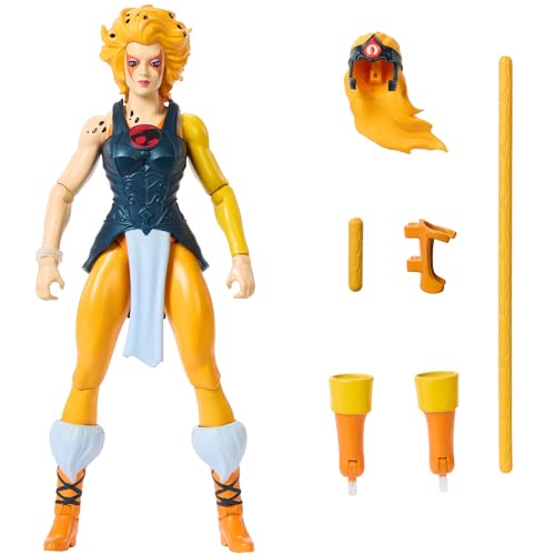 Masters of The Universe Origins & Thundercats Actionfigur Geparda, bewegliches 1980er Crossover-Spielzeug, ca. 14 cm groß, abnehmbare Rüstung, Stab und Mini-Comic, JFW94 Masters of The Universe Origins & Thundercats Actionfigur Geparda, bewegliches 1980er Crossover-Spielzeug, ca. 14 cm groß, abnehmbare Rüstung, Stab und Mini-Comic, JFW94 von Masters of the Universe