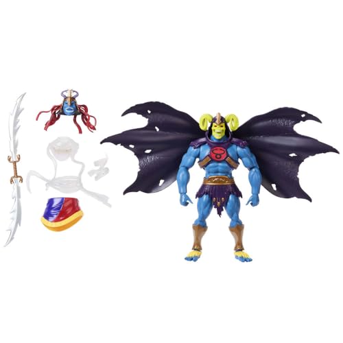 Masters of The Universe Origins x Thundercats Actionfigur Skelion, bewegliches 1980er Spielzeug, Skeletor und Mumion, ca. 14 cm groß, Köpfe, Rüstung und Umhang austauschbar, JFX01 Masters of The Universe Origins x Thundercats Actionfigur Skelion, bewegliches 1980er Spielzeug, Skeletor und Mumion, ca. 14 cm groß, Köpfe, Rüstung und Umhang austauschbar, JFX01 von Masters of the Universe