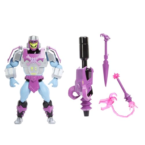 Masters of Universe Origins & Transformers Actionfigur, Skeletor mit Megatron-Rüstung, ca. 14 cm großes, bewegliches Collaboration Spielzeug, Zubehör und Mini-Comic, JGT16 Masters of Universe Origins & Transformers Actionfigur, Skeletor mit Megatron-Rüstung, ca. 14 cm großes, bewegliches Collaboration Spielzeug, Zubehör und Mini-Comic, JGT16 von Masters of the Universe