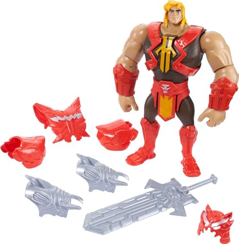 Masters of the Universe Deluxe He-Man Power Attack Actionfigur, 21,6 cm Kampffigur zum Geschichtenerzählen Spielen, Geschenk für Fans ab 4 Jahren von Masters of the Universe