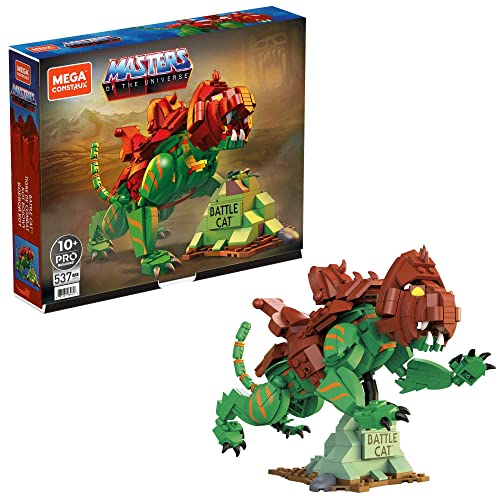 MEGA Construx GVY14 - Masters of The Universe Battle Cat Actionfigur zum Zusammenbauen, Bauspielzeug für Kinder, ab 10 Jahren von Mega Brands