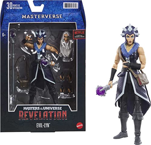 Masters of the Universe GYV12 - Masterverse Collection Evil-Lyn, ca. 18 cm große MOTU Actionfiguren zum Spielen und Sammeln, Geschenk für Kinder ab 6 Jahren und Sammler jeden Alters von Masters of the Universe